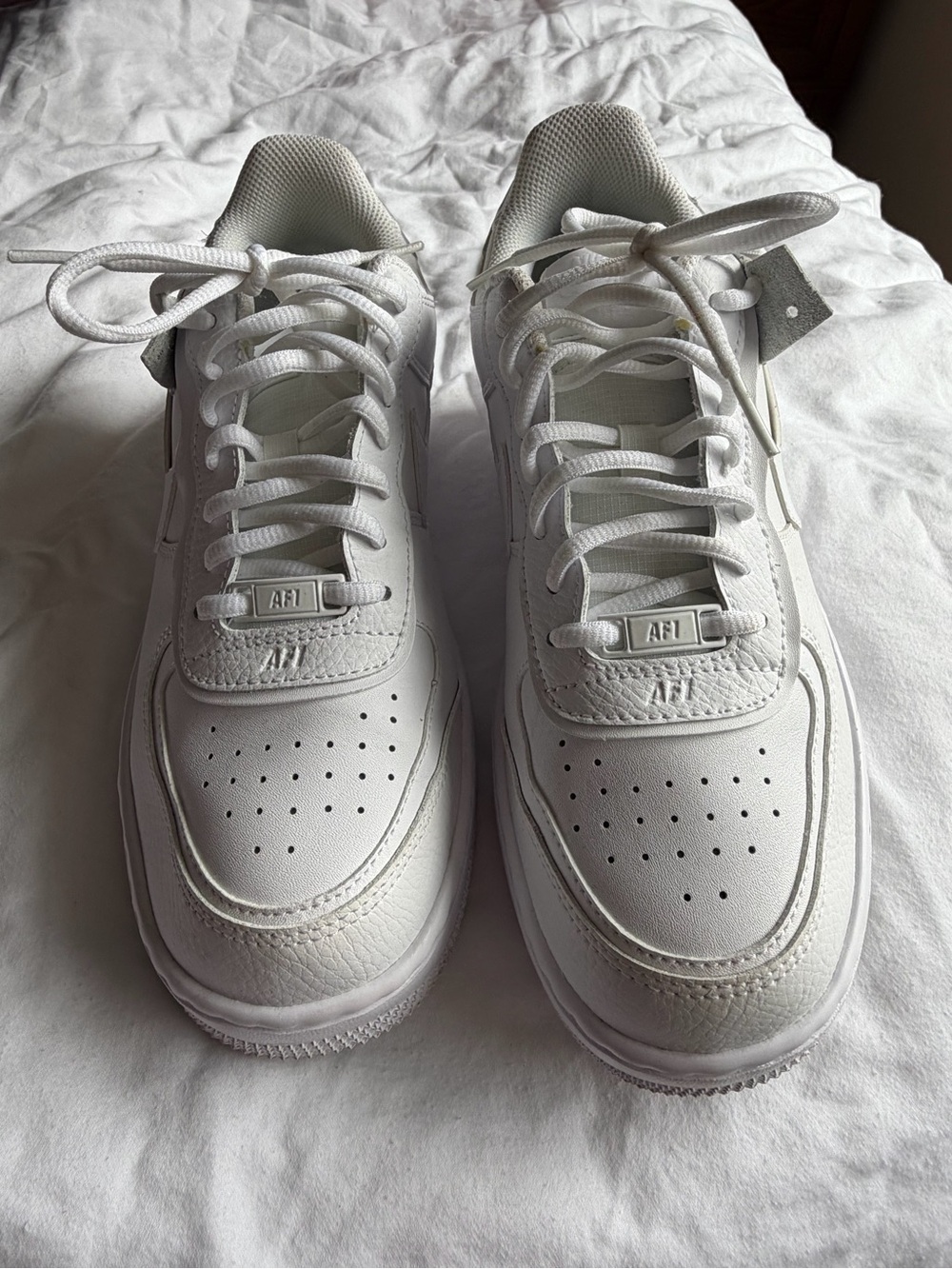 Nike AF1 Style Leather Sneakers Classic All-White Women’s